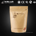 gravure printing kraft paper bags with window and zipper